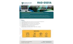 CO2Meter - Model RAD-0501-A - CO2 Controller for Mushroom Farms - Brochure
