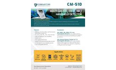 GasLab Plus - Model CM-510 - Multi Gas (CO2, CO, O2, NH3) Handheld Detector - Brochure