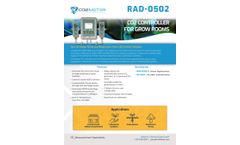CO2Meter - Model RAD-0502 - CO2 Controller for Grow Rooms - Brochure