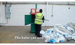Gradeall G-eco 50-S Single Chamber Small Cardboard Waste Baler, Plastic, Paper - Recycling Machine - Video