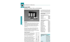 Model 8070 - Qualitative Analysis Tubes and HazMat Kit Brochure