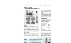 Model 8014BAK - Compressed Breathing Air Analysis Kit Brochure