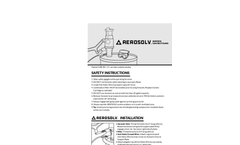 Aerosolv - Model 5000 - Aerosol Can Disposal System - Manual