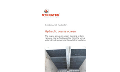 Hydraulic Coarse Screen Brochure