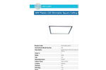 Megaman - LED 50W - Plateia Dimmable Square Ceiling Panel Datasheet