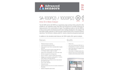 Advanced Sensors SA-100P(2) / 1000P(2) Inline Oil in Water Analyzer - Datasheet