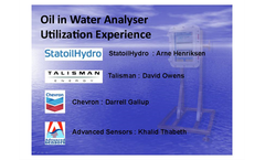 Oil in Water Analyser Utilization Experience - Brochure