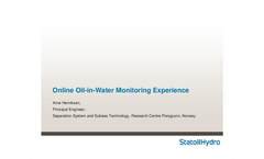 Online Oil-in-Water Monitoring Experience - Brochure