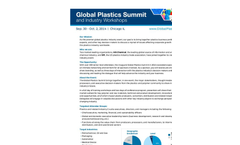 Global Plastics Summit Sponsorship Brochure