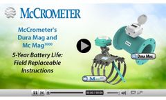 Replacing the Battery in McCrometer`s Dura Mag and Mc Mag3000 - Video