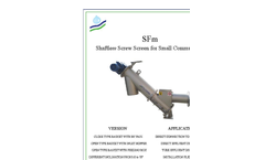 Model STSm - Shaftless Screw Conveyors Brochure