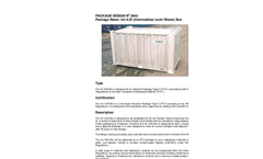 Croft - Model IP-1 / IP-2 / IP-3- 3954 - 2m ILW Stainless Steel Containment Vessel Box Brochure