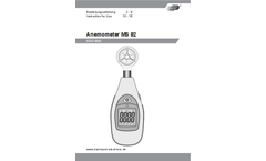 Dostmann - Model MS 82 - Mini-Anemometer - Manual