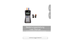 Dostmann - 5020-0840 - Ultrasonic Flowmeter - Manual