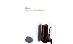 DeTech - Model SSP Series - Centrifugal Screw Impeller Sewage Pump - Brochure