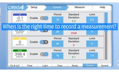 When is the right time to record a measurement? Set your own stability criteria with the CIRAS-4.