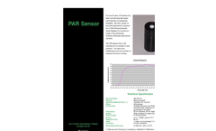Photosynthetically Active Radiation (PAR) Sensor Datasheet