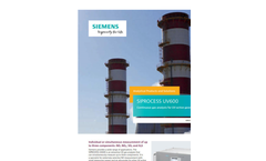 Siemens Siprocess - Model UV600 - Continuous Gas Analysis for UV-Active Gases - Brochure