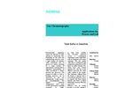 Total Sulfur in Gasoline - Application Note