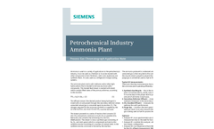 Petrochemical Industry Ammonia Plant - Application Note