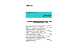 Simultaneous Determination of Alcohols, Ketones, Aromatic and Chlorinated Hydrocarbons in Water - Application Note
