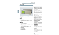Siemens Oxymat - Model 64 - Continuous Gas Analyzers for Measurement of Oxygen Concentration - Catalog