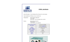 Simpson - SW800 - Ozone Generator - Brochure