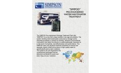 Simpod Pre-Engineered Water/Wastewater Treatment - Specification Sheet