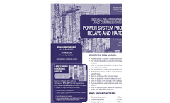 Installing, Programming and Commissioning of Power System Protection Relays and Hardware