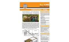 ALL Power Labs Powertainer - Model PT150 - Compact and Cost-Optimized Biomass Power Generation System - Brochure