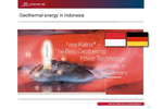 geothermal power in Indonesia - Conference on Renewable Energies for Embassies in Germany