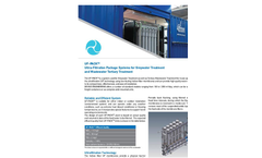 DEVISE UF PACK - Ultra-Filtration Package Systems for Greywater Treatment and Wastewater Tertiary Treatment - Brochure