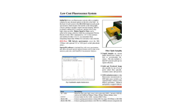 StellarNet Low Cost Spectro Fluorometer Systems- Brochure