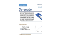OndaVia - Model OV-PP-B005 - Analysis System With the Selenium Analysis Cartridge - Datasheet