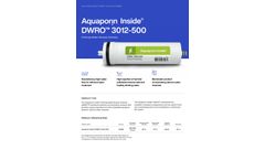 Aquaporin DWRO - Model 3012-500 - Drinking Water Reverse Osmosis Datasheet