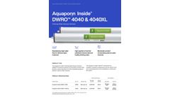 Aquaporin DWRO - Model 4040 & 4040XL - Drinking Water Reverse Osmosis Datasheet