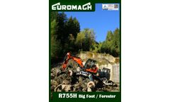 Euromach - Model R755H Big Foot - Forestry Spider Excavator - Brochure