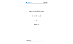 Model QP-A-V(T) - Electrical Transducer - Manual