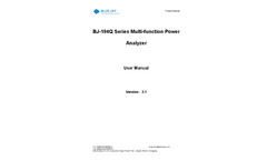 Model 194Q-9SY - Multi-Function Power Meter - Manual