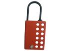 10pcs KRM Loto Di Electric Lockout Hasp With 12 Holes-Red