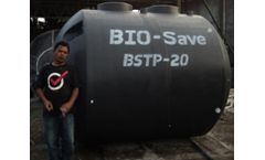 Bio-Save - Model BSTP-4 - Bio Save waste Water Treatment Tank for 4 EP