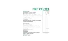 Water-King - Model FRF Series - Top Mount - Fiberglass Tank Water Filters - Brochure