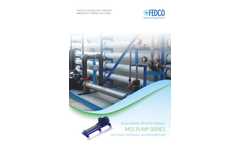FEDCO - Model MSS Series - Multistage Centrifugal High-Pressure Feed Pumps - Brochure