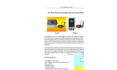 A.YITE - Model GE-102S - Ultrasonic Sludge Interface Depth Level Meter Datasheet