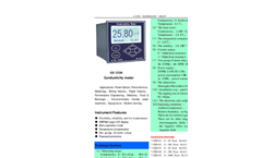 A.YITE - Model GE-133 - Conductivity Hardness Analyzer Monitor Meter Datasheet
