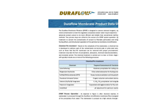 Duraflow Membrane Data Sheet 