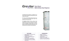 BDD-30 Blue Dye Dispenser Data Sheet