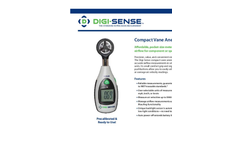 Digi-Sense - Model WD-20250-23 - Compact Vane Anemometer with NIST Datasheet