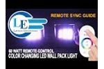 Remote Programming Guide for 60 Watt Remote Control Color Changing LED Wall Pack Light LEDWP-600-RGB Video