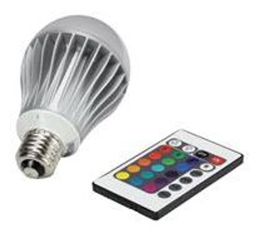 Larson Electronics - Model LED-A19-12W-E26-RGB 12 Watt RGB LED A19 - Remote Control Light - Dimmable - Color Changing Bulb - Standard E26 Base